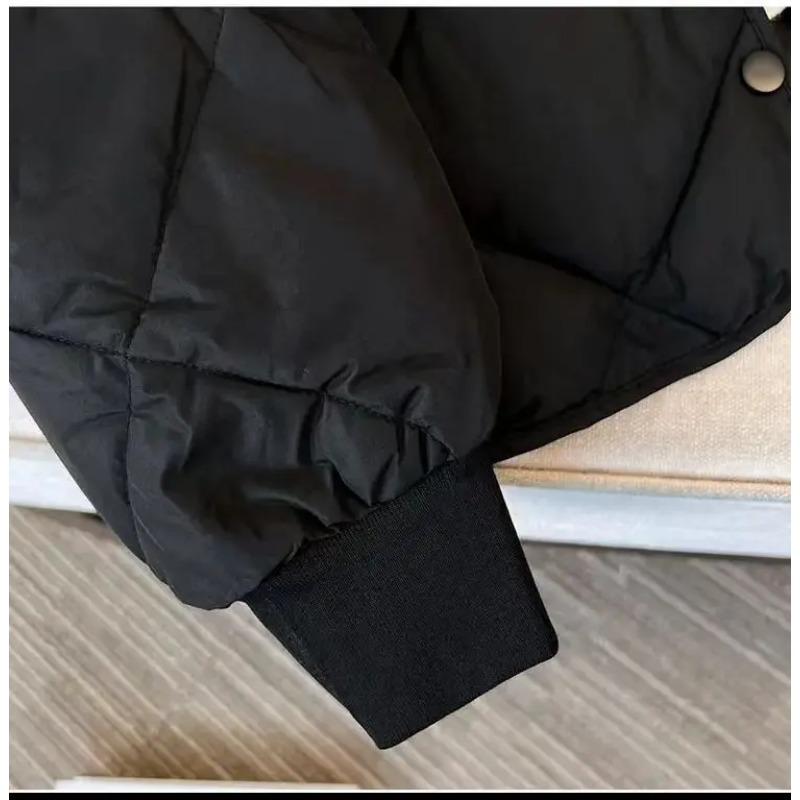 Winter Cotton-Padded Jacket for Women  Autumn New Korean Sle Versatile Lightweight Rhombus Plaid Cotton-Padded Jacket