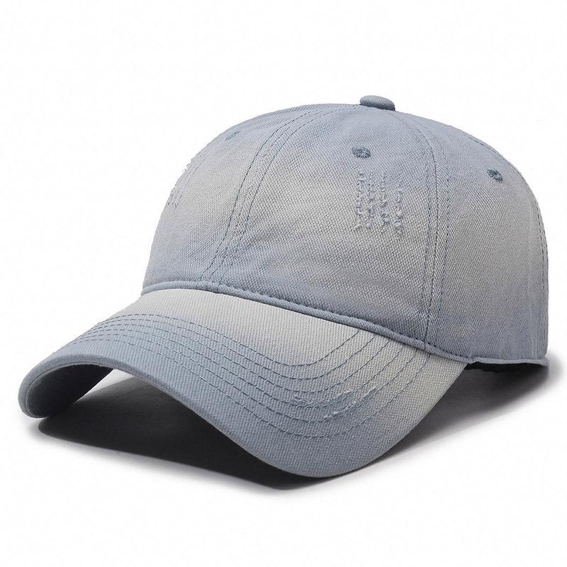 Customized Men Women Baseball Cap Vintage Street Style Bright Color Gradient Deepened Hole Design Breathable Sun Protection Cap