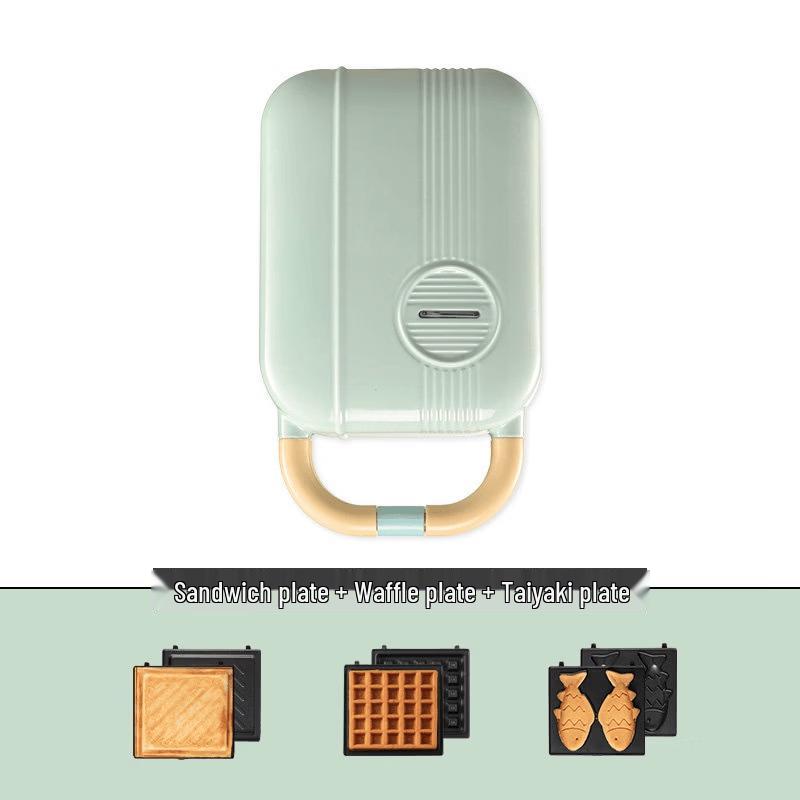 Yingtang Dual Plate Sandwich & Waffle Breakfast Maker with Timer