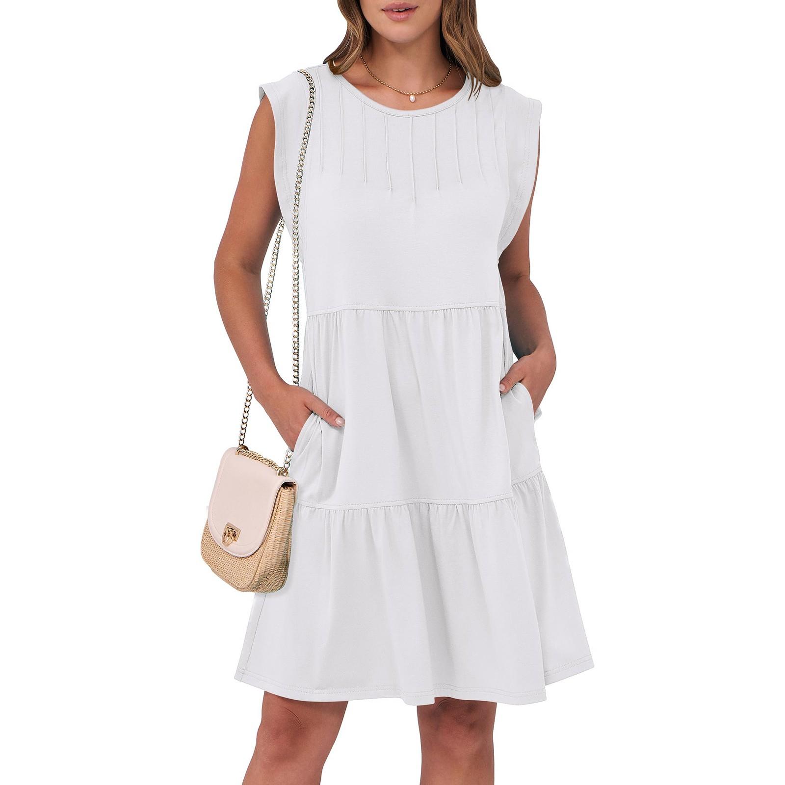 

Женский повседневный сарафан длиной до колена, модное удобное платье S