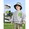 Right European Style Boys' Spring Clothing Compass Series Sweatshirt 2026 New Clothes Children's Clothing Baby Spring Tops