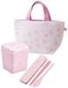 Skater Simple Lunch Cherry Blossom All Made in Box, 600ml, Two-Tier, Pattern, Smiles, Japan, SLBWS6M-A