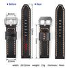 Vintage Leather Watch Band 44mm 40mm 42mm 38mm Black Tan Cowhide Watch Strap Replacement for Smartwatch Wrist Bracelet Watches