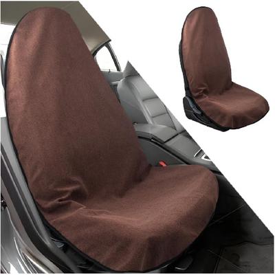 Mandark Waterproof Towel Car Seat Cover, Sweatproof Non Slip Bucket Carseat, Machine Washable Vehicle Bucket Frontseat Protector Accessories,