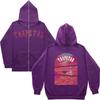 Unisex Hooded Long Sleeve Loose Fit Zip Up Sweatshirt Casual Graphic Cardigan