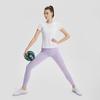 SAUCONY Solid High-Waisted Tight Yoga Fitness 3/4 Sports Leggings Women Leggings Light-Purple SC1239082-4