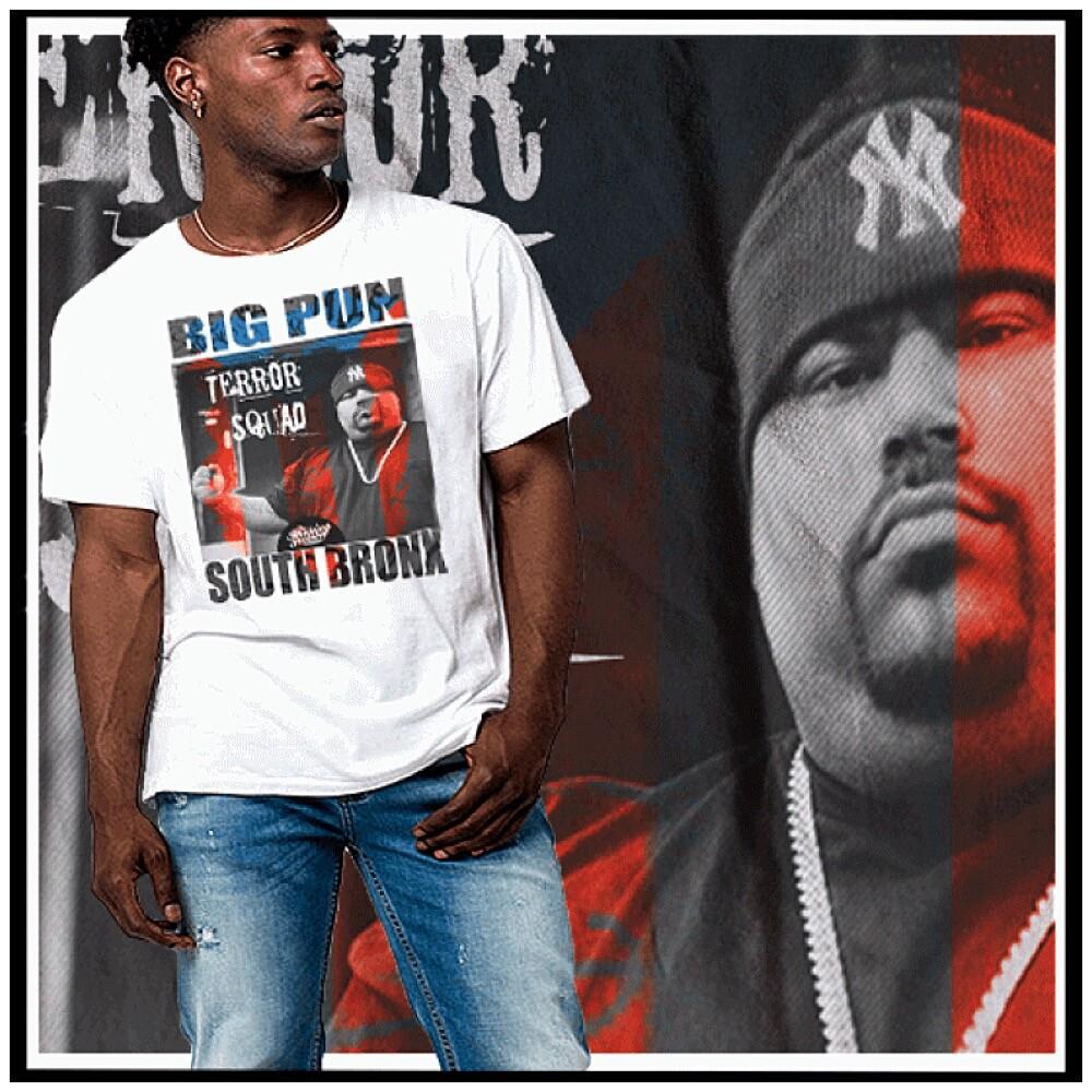 Хип-хоп Big Pun уличная суета крутые рифмы Бруклинский бандит Легенда рэпа 90-х Унисекс Футболка XXXXL