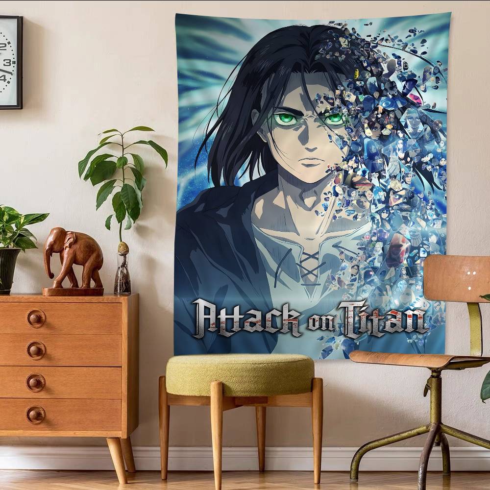 AAttack on Titan Tapestry Art Printing Japanese Wall Tapestry Anime Wall Hanging Home Decor
