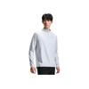 Anta Running Series Sports Pullover Solid Color Long Sleeve T-Shirt Men Tops Clear-Wind-Gray 952435402-5