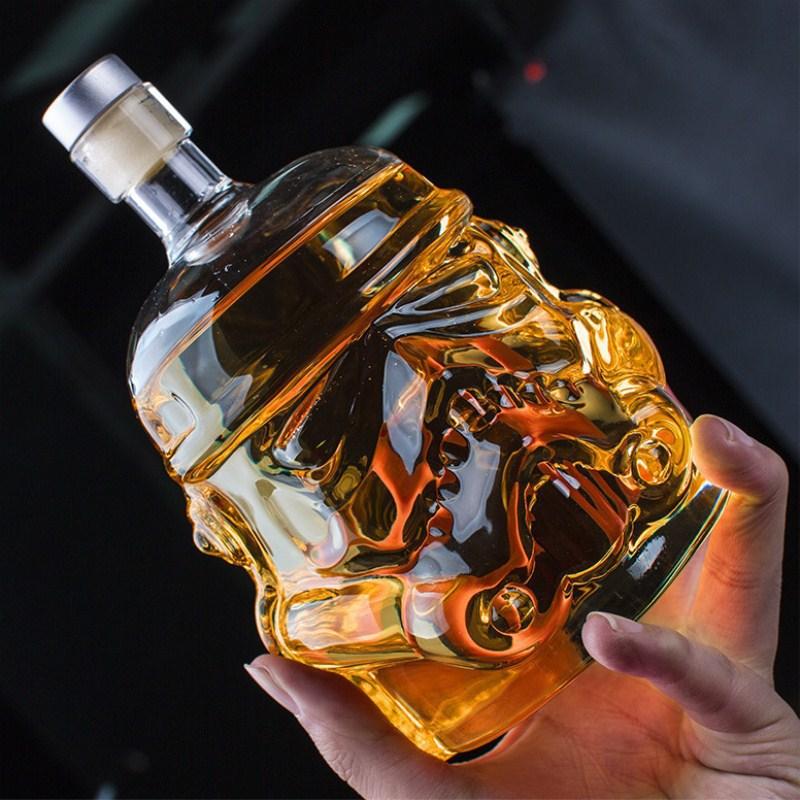 650ml kreativní karafa na whisky Storm Trooper z křišťálového skla, karafa na víno, láhev, kouzelný aerátor, sklenice na víno, příslušenství