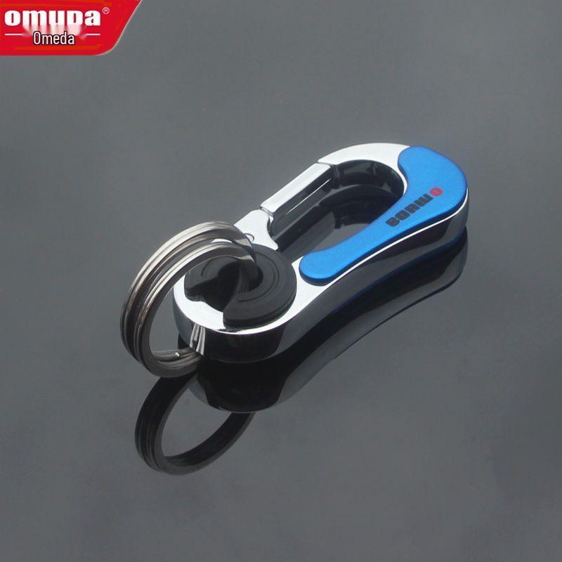 Omeida Pánská pevná kovová klíčenka s dvojitými kroužky