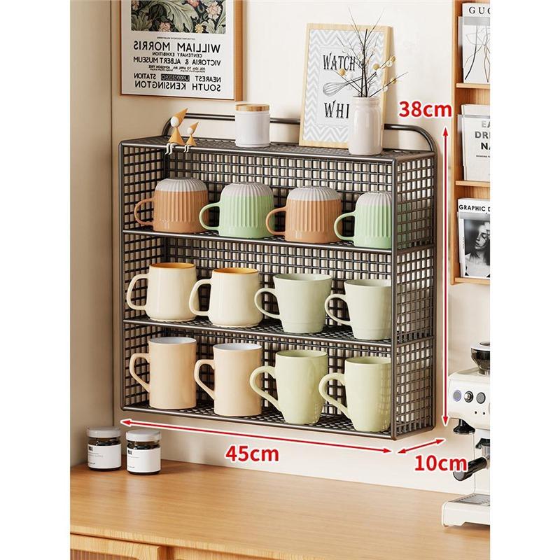 

Wall Mounted Mirror Cabinet - Bathroom Storage Organizer with Multi-Layer Shelves, Space-Saving Medicine Cabinet for Toiletries чорний