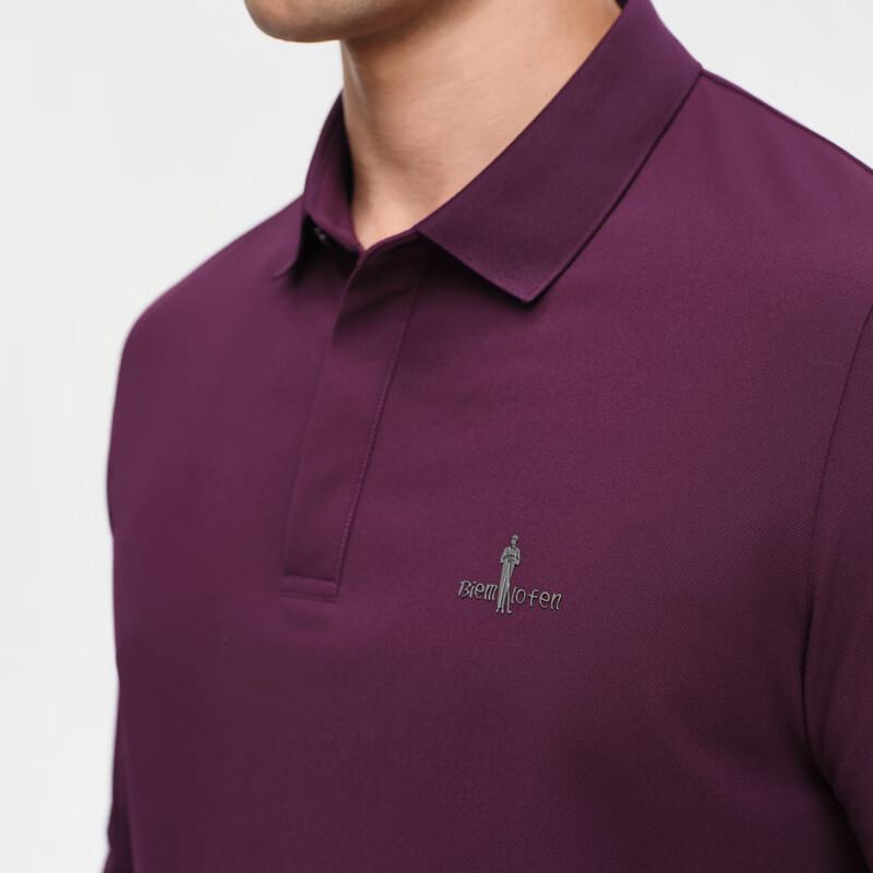 Biyinlefen Men's Long Sleeve Polo Shirt
