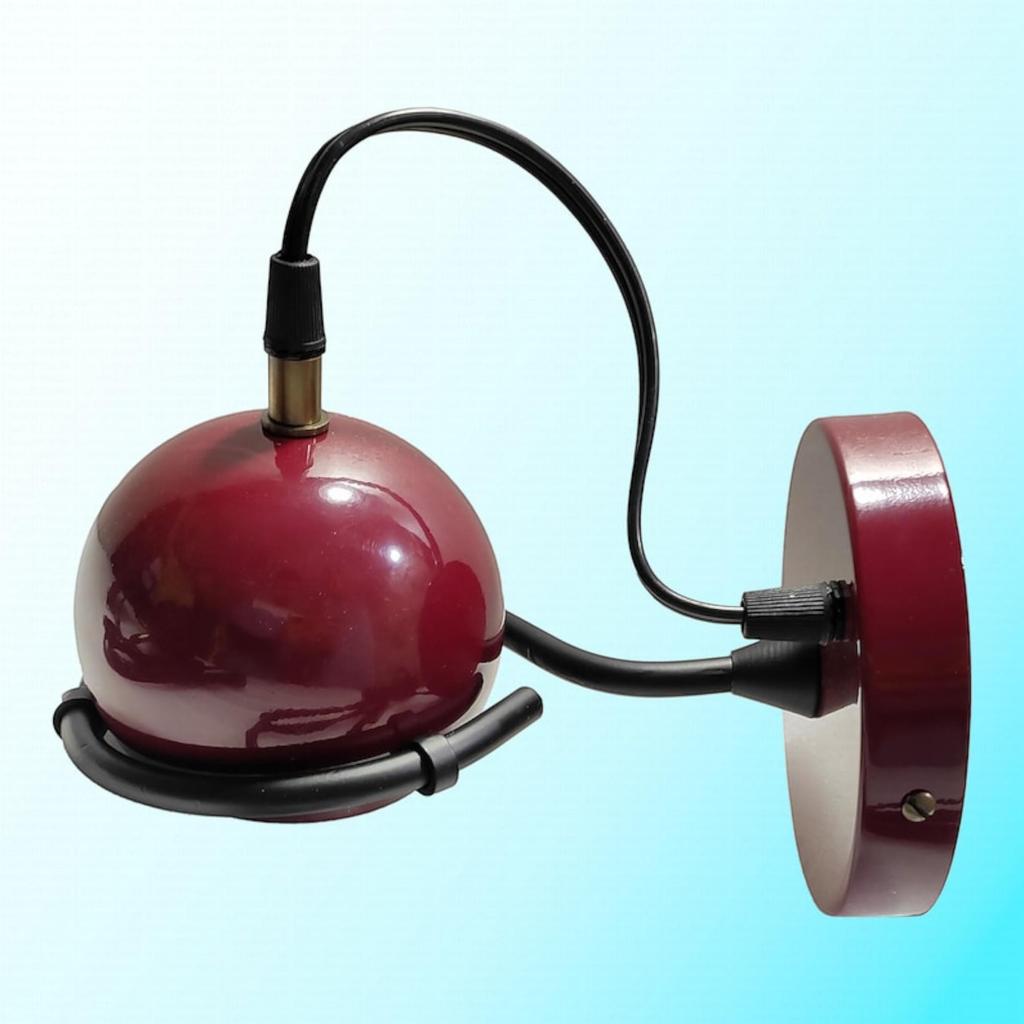 Denney Sconce Mid Century Industrial Lamps Lighting Wall Fixture Blood Red Sconce, Handmade Italian Style Modern Sconces (Single)