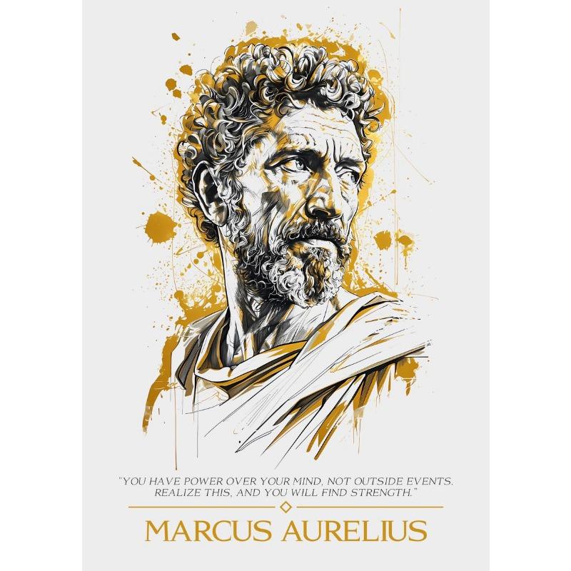 Stoische Philosophie Zitate Poster Leinwanddruck Marcus Aurelius Seneca Philosophie Wandkunst Dekor Altgriechische Stoische Zitate Dekor