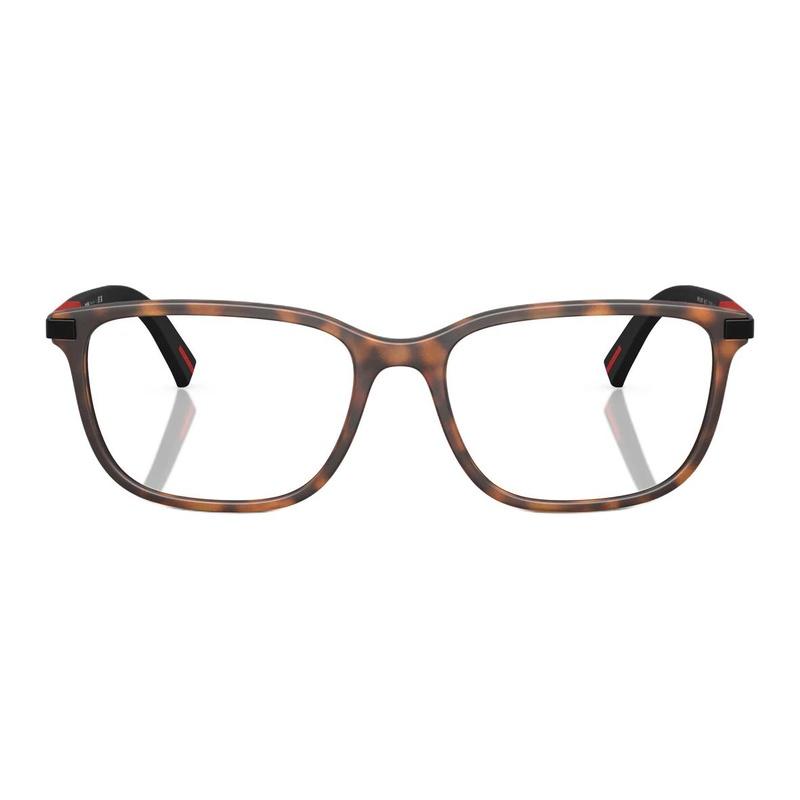 Prada Red Line Stripe Design Injection Square Optical Glasses Men's Tortoiseshell Tortoiseshell Color 54 Basic Packaging-glasses Case + Packaging Box