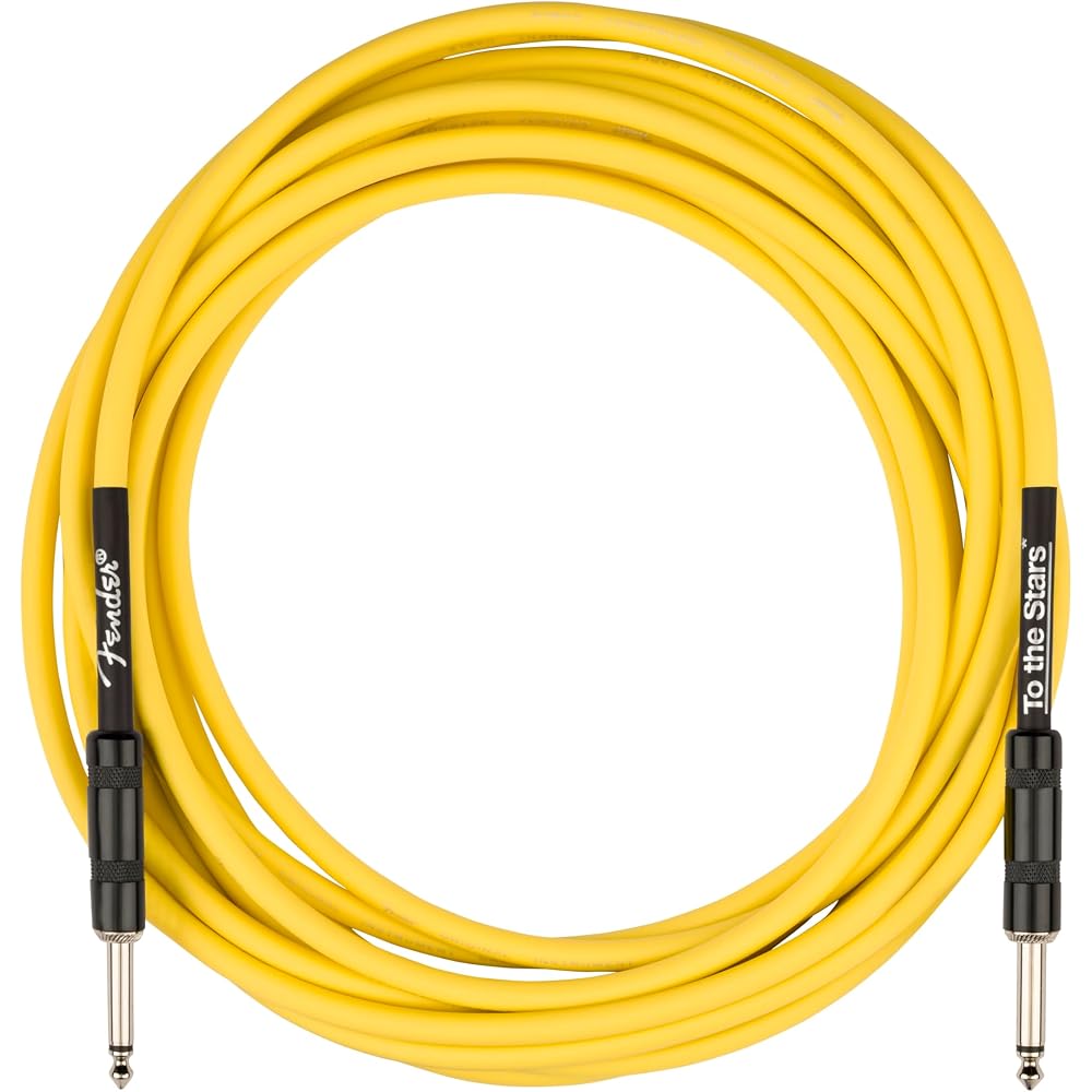 Fender Tom DeLonge Instrument Cable 5m Graffiti Yellow Guitar Cable