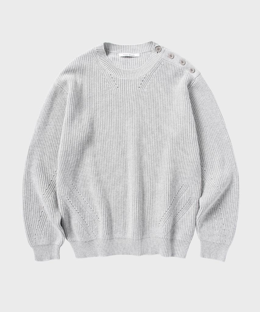 NONBLANK 7G Hachi Knit Round Knit_Grey