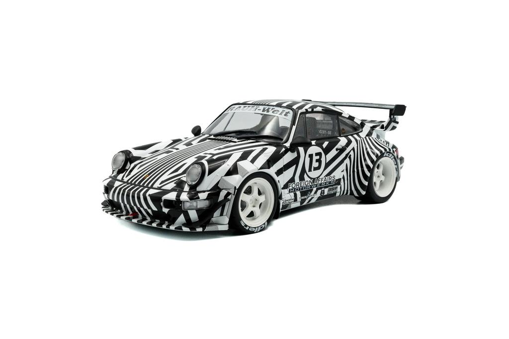 Solid Porsche Mini Car 1/18 911 (964) RWB Rauh-Welt THE ZEBRA 2022