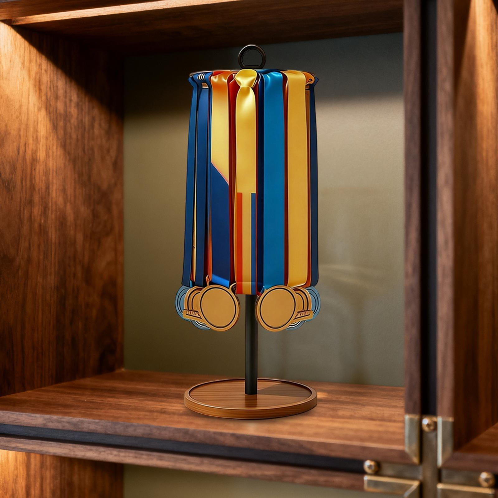 

Medal Hanger Display Stand Rotating Storage Rack Organizer for Basketball Softball Soccer