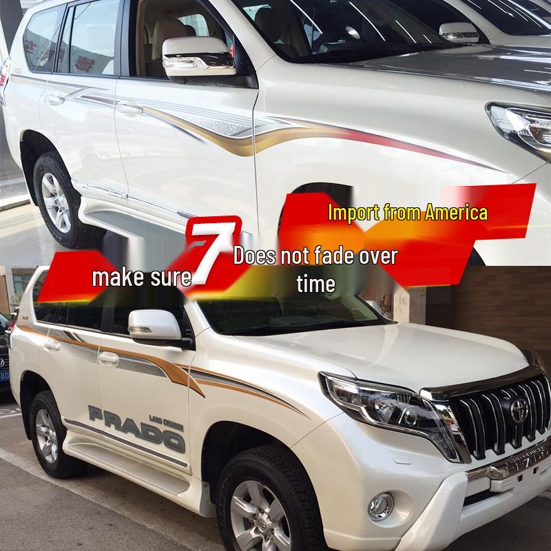 10-20 New Prado Body Color Stripe Decals - Prado 4000 Waistline 2700 Car Decoration Stickers