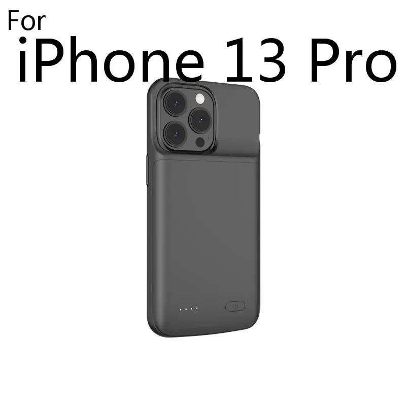 Per iPhone 11 12 13 14 Pro Max XS Max XR 6 7 8 Plus SE 5S 13 Mini Custodia Caricabatterie Portatile Power Bank Copertura di Ricarica Capa