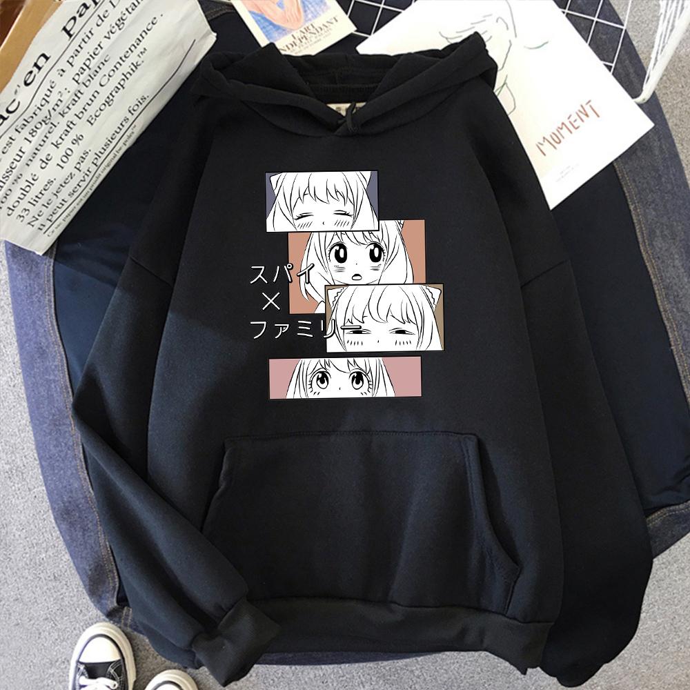 

Anya Forger Толстовки SPY×FAMILY с рисунком аниме унисекс с рисунком унисекс/женщины толстовка топы Harajuku унисекс толстовка для пар флисовая уличная одежда 2XL