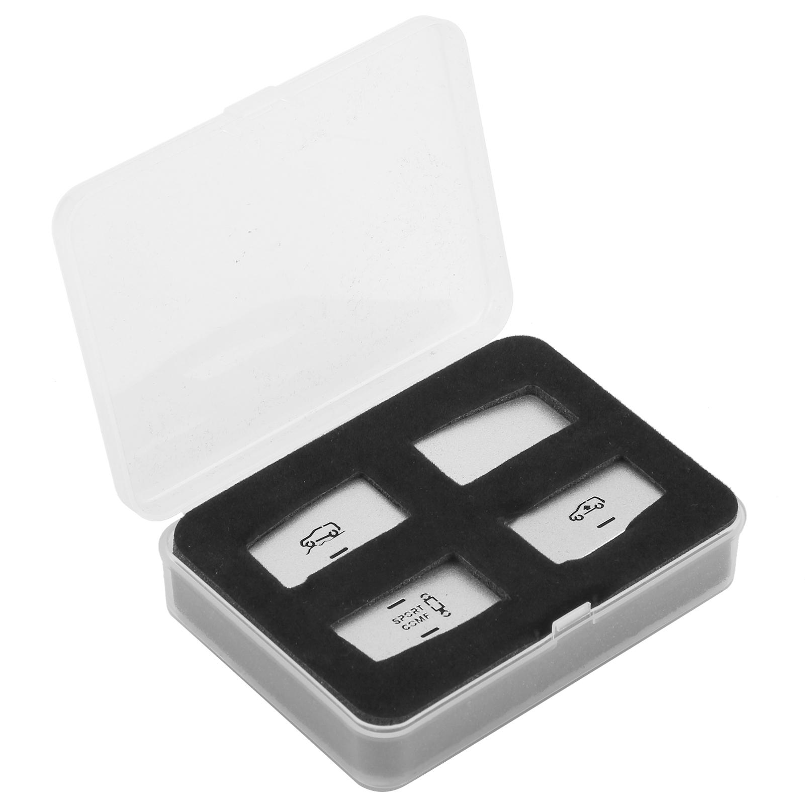 

4pcs Hanging Adjustment Button Trim Sticker Aluminium Alloy Fit for Mercedez Benz ML GL GLE GLSA Type