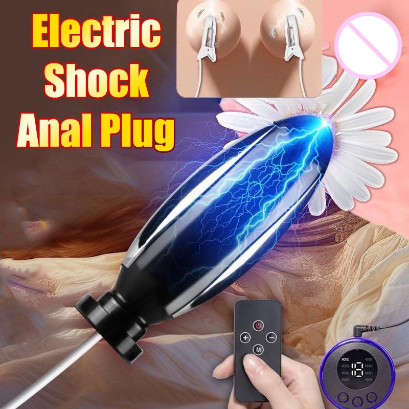 Electric Shock Nipple Clamps Breast Massager Stimulator Toys Bondage Clitoris Labia Clamp Sex Toys Women Adult Games