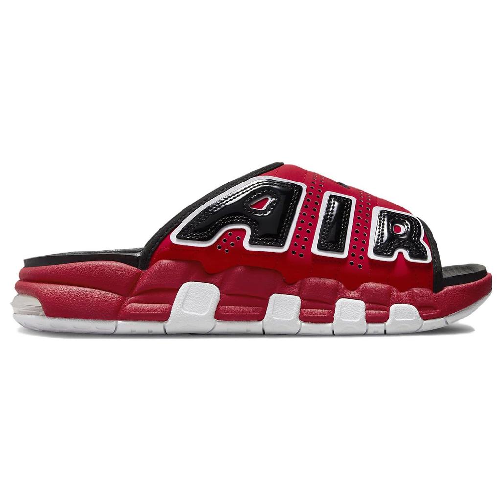 Nike Air More Uptempo Slide Bulls Men Sneakers Red University-Red Black FJ6036-600