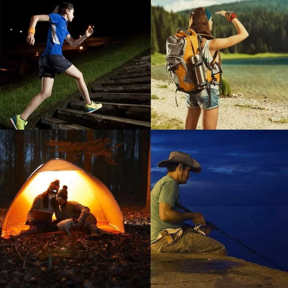 3LEDs Flashlight With Hanging Rope Hand Rechargeable Light Torch Red Shell Manual Bright Small Portable Plastic Mini Outdoor LED