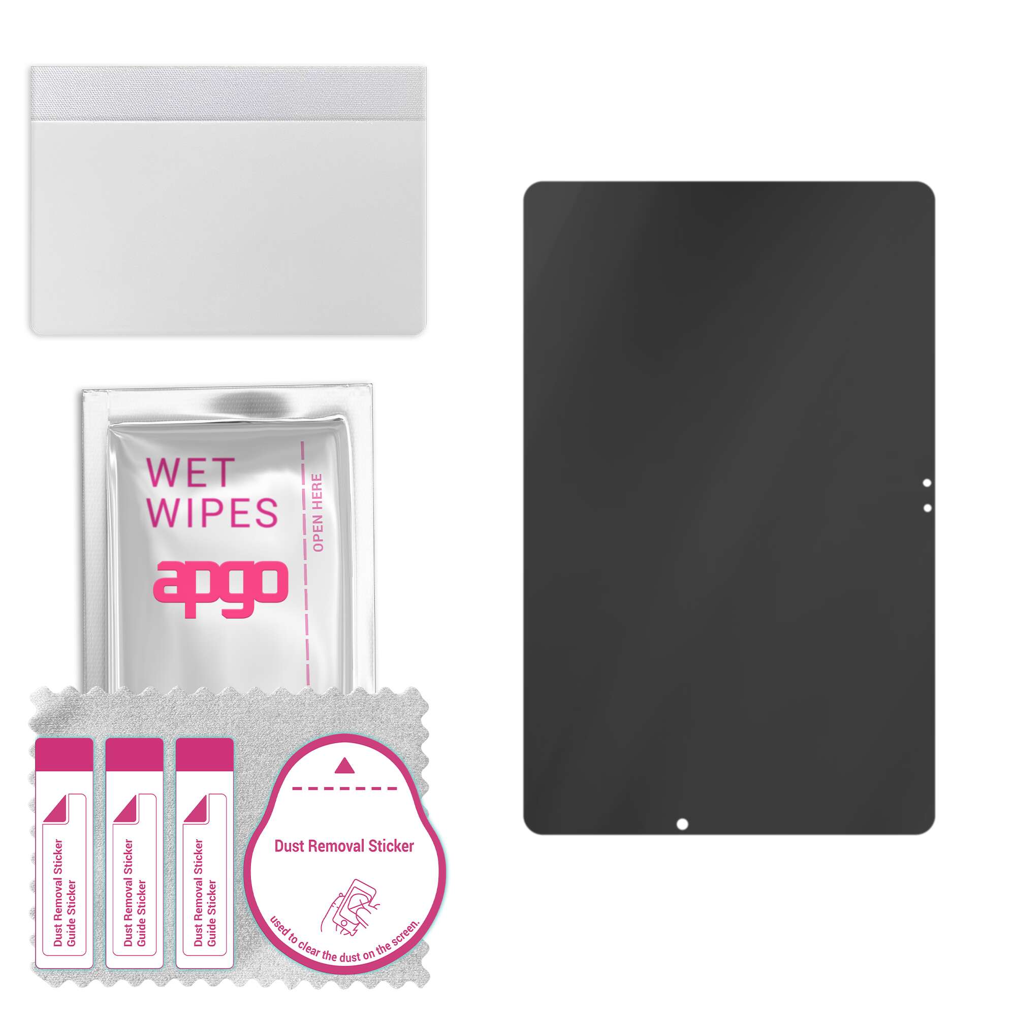 

apgo Privacy Matte Hybrid protective glass compatible with LG Ultra Tab, flexible nano glass, great replacement for tempered glass, scratch-resistant,