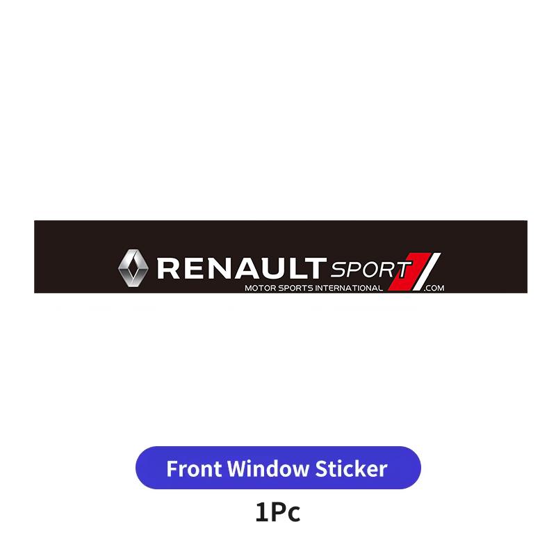 Car Styling Front Windshield Decal Car Exterior Modification Stickers For Renault Clio Sandero Captur Megane R5 4 E-tech Scenic d111