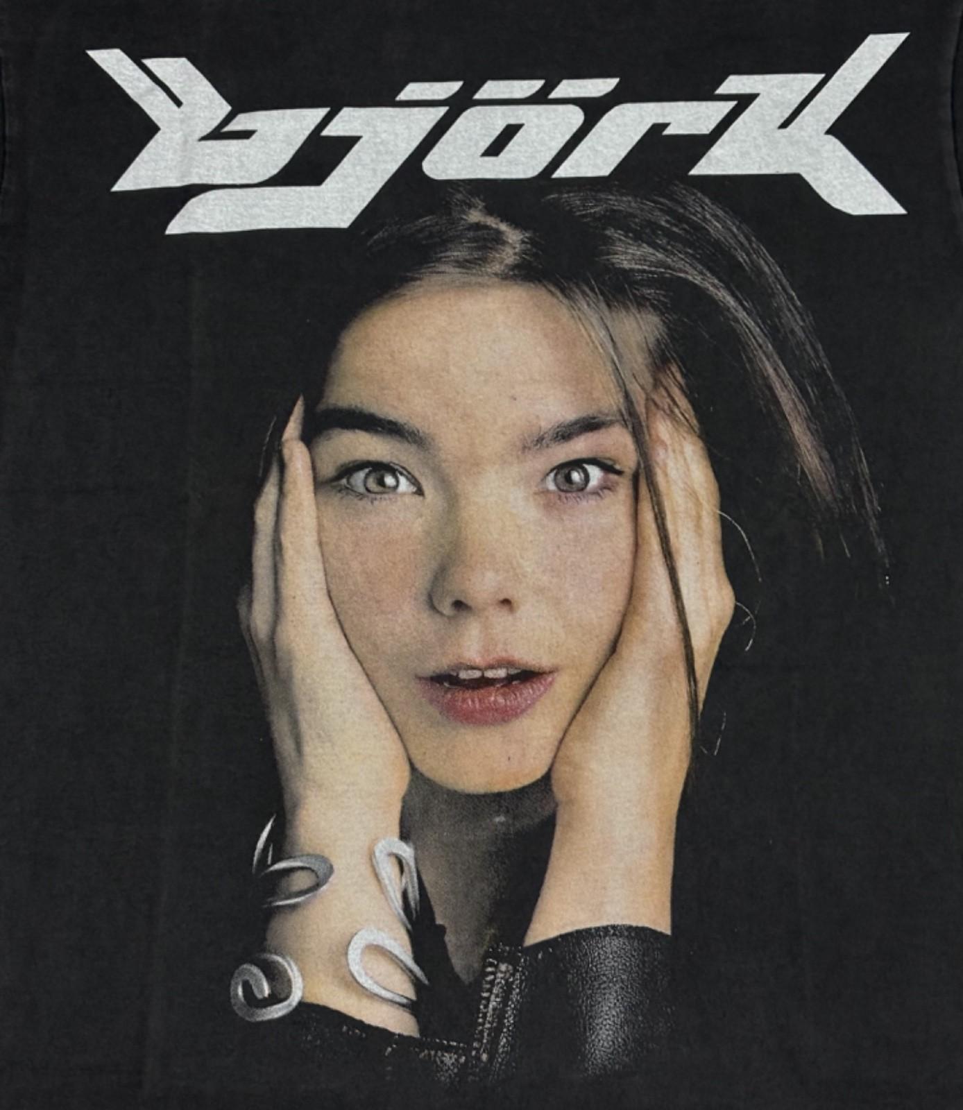 Vintage BJORK Isobel Promo Album Band 90s Tour Sz.L Single Stitch Shirt REPRINT S