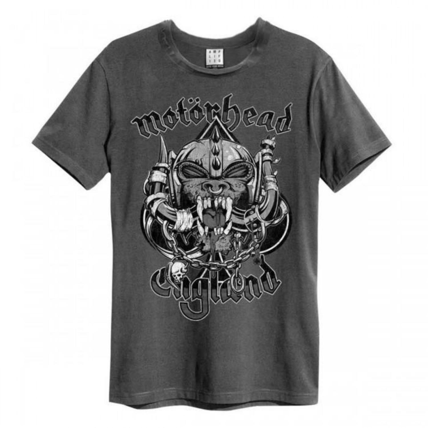 Amplified Unisex Adult Snaggletooth Crest Motorhead T-Shirt S