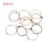 10-50pcs/lot 20 25 30 35 40 mm Hoops Earring Big Circle Hanging Earrings Findings For DIY Jewelry Making Accessories Supplies