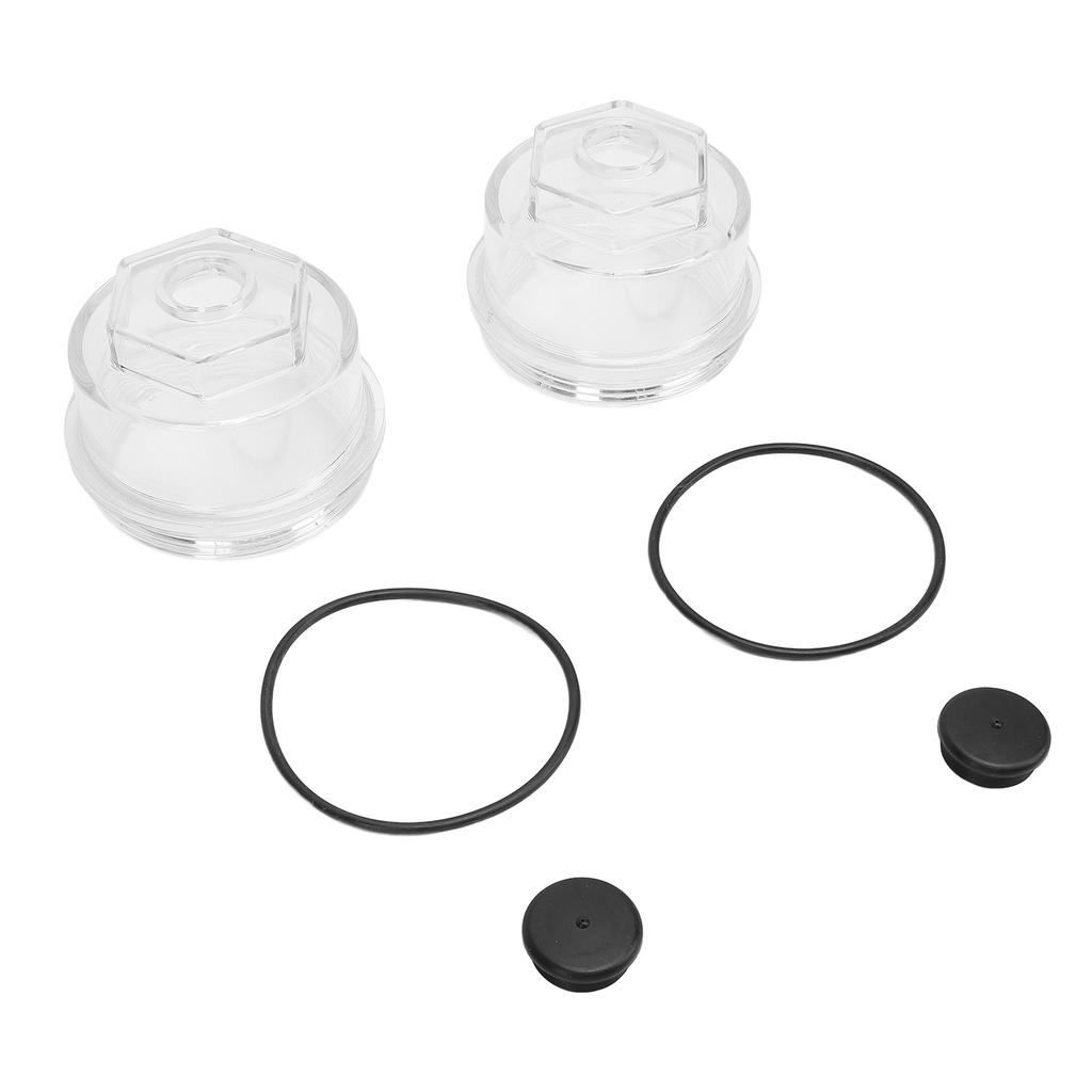 2pcs 3 3 4 Inch Oil Bath Dust Caps 12011 1 Trailer Axle Oil Cap Kit for Rockwell Axles 9 16K 3.75in 8 Threads