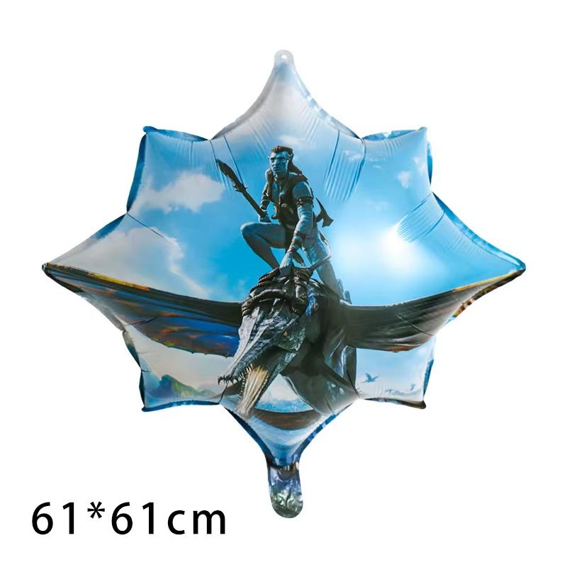 New Avatar Birthday Party Decoration Tableware Avatar 2 Balloons Set Plate Cup Gift Bags For Kids Boy Party Favors Photo Booth