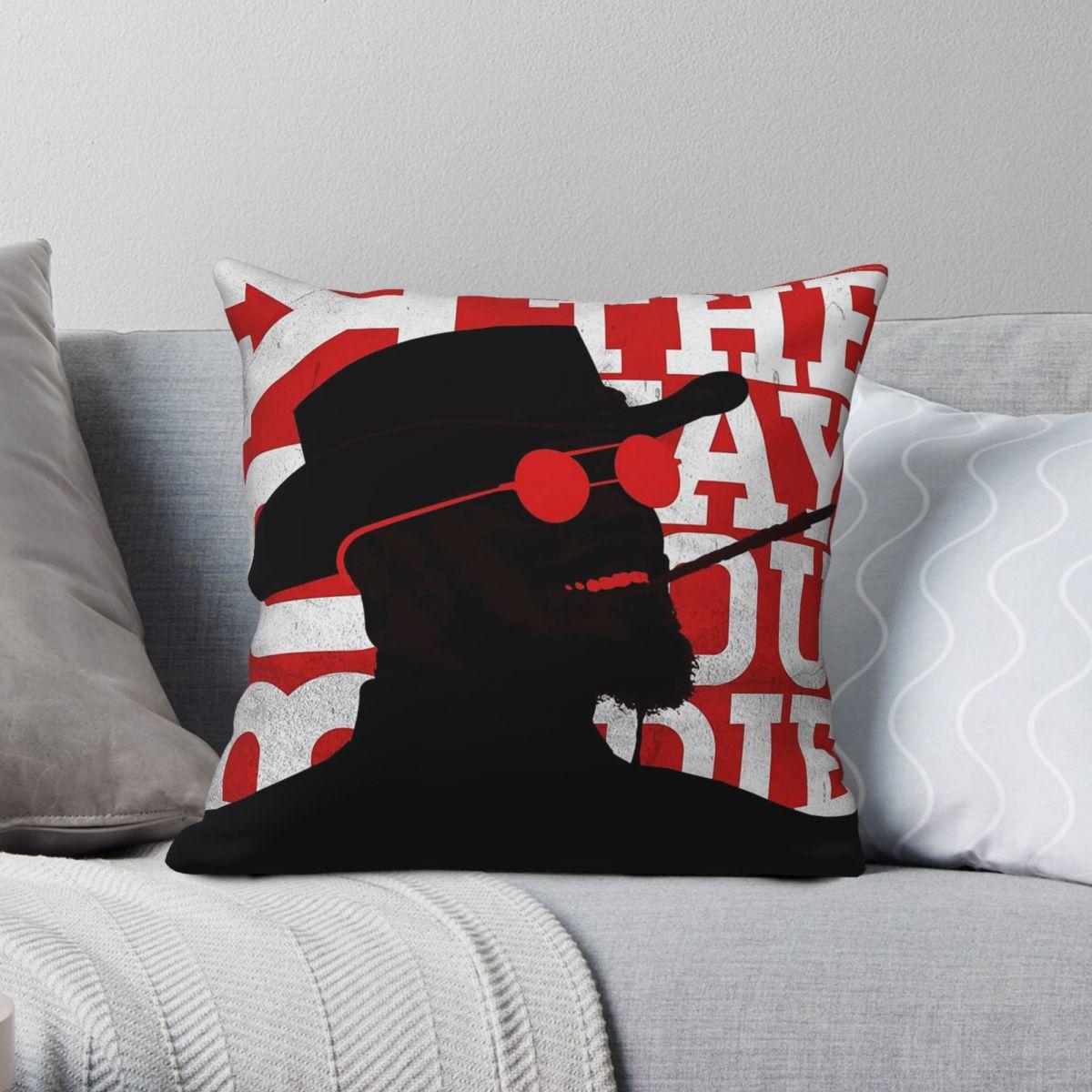 Lu Xika Chen Unisex Django Unchained Movie Pillowcase Polyester Linen Velvet Printed Zip Decor Throw Pillow Case Car Cushion Cover 45X45