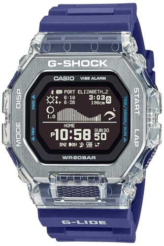 

Casio G-LIDE GBX-100 Series Wristwatch, Limited color: skeleton/blue (uses environmentally-friendly materials)