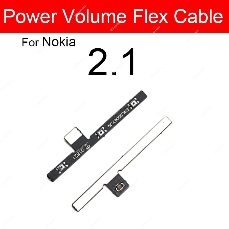 Cavo Flessibile Pulsanti di Accensione Per Nokia 1 2 2.1 3 3.1 3.2 4.2 5 5.1 X2 X3 X5 XL Plus Cavo Flessibile Tasti Volume Parti di Ricambio Tasti Laterali
