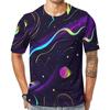 Vesmír Planeta Vesmír Galaxie Tričko Pánské Dámské Dětské Trička 3D Tisk Harajuku Cool Vzory Trička Móda Streetwear Topy
