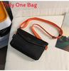 Minimalist Street Style Crossbody Bag With Belt Detail For Daily Use