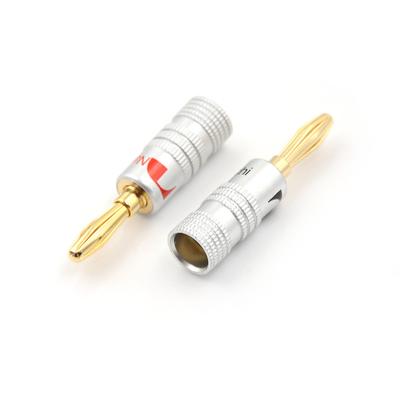 12 Piezas Conectores Adaptadores de Enchufe Banana para Altavoz Nakamichi Dorados