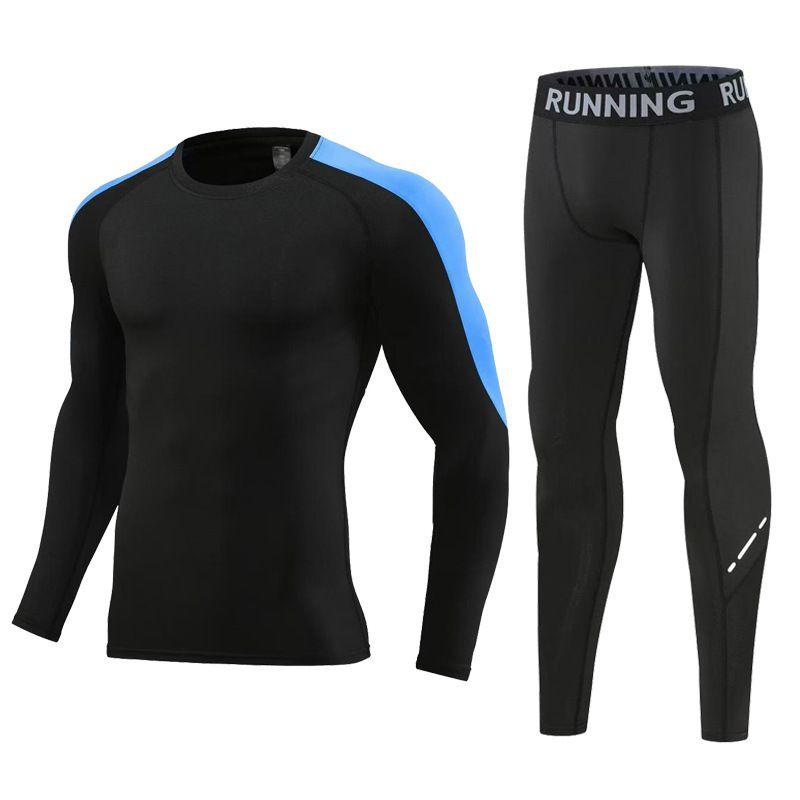 4-12 Years Kids Running Sweat-Wicking Quick-Dry Tights Set Fitness Suit