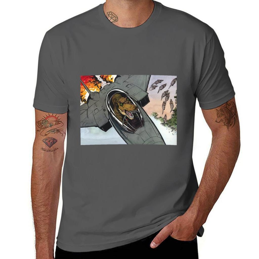 T Jet Shirt Dark T T-Shirt Funny Humor Shirts Personalised T-Rex Pilot