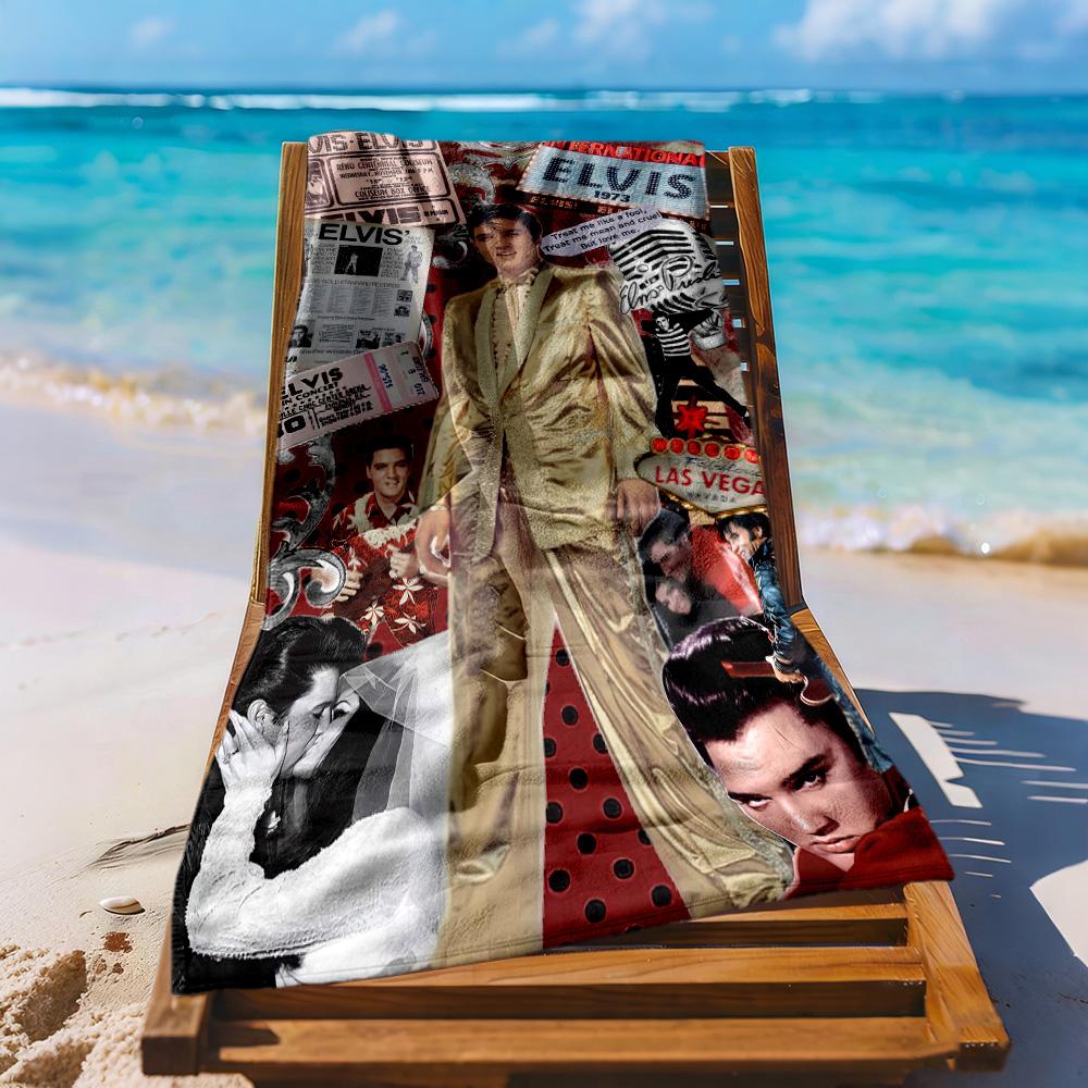 Elvis Beach Towel Quickdry Soft Microfiber Comfortable Lightweight Portable For Swimmingbeachcamping Travel Beach Accessoriesgym