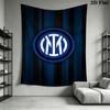 Inter Milan Logo Wallpaper Threepiece Set 1 Duvet Cover 2 Pillowcase Without Core Soft And Comfortable Bedding Set Christmas Birthday Gift