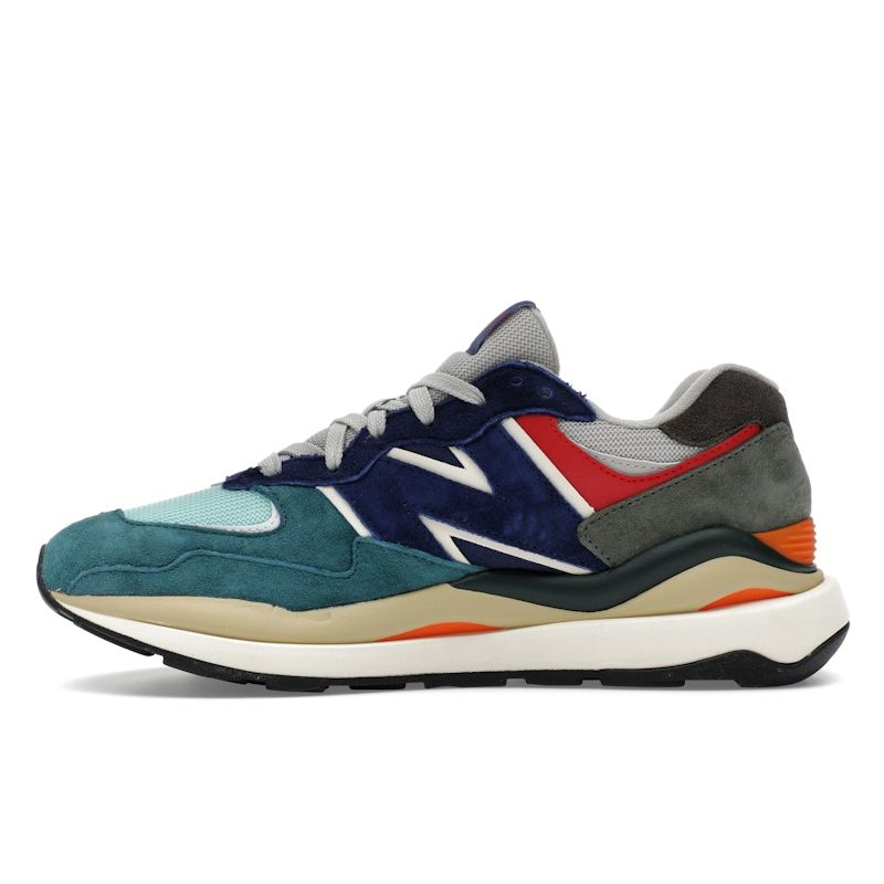 New Balance 57/40 Grigio Roccia Chiaro Rosso Velocity M5740FY1 Scarpe da Ginnastica Lifestyle Retrò da Uomo