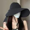Long Brims Sun Hat Breathable Sun Hat Sunshade Neck Coverage Hat for Women Adjustable Hat Outdoor Hiking Camping Caps